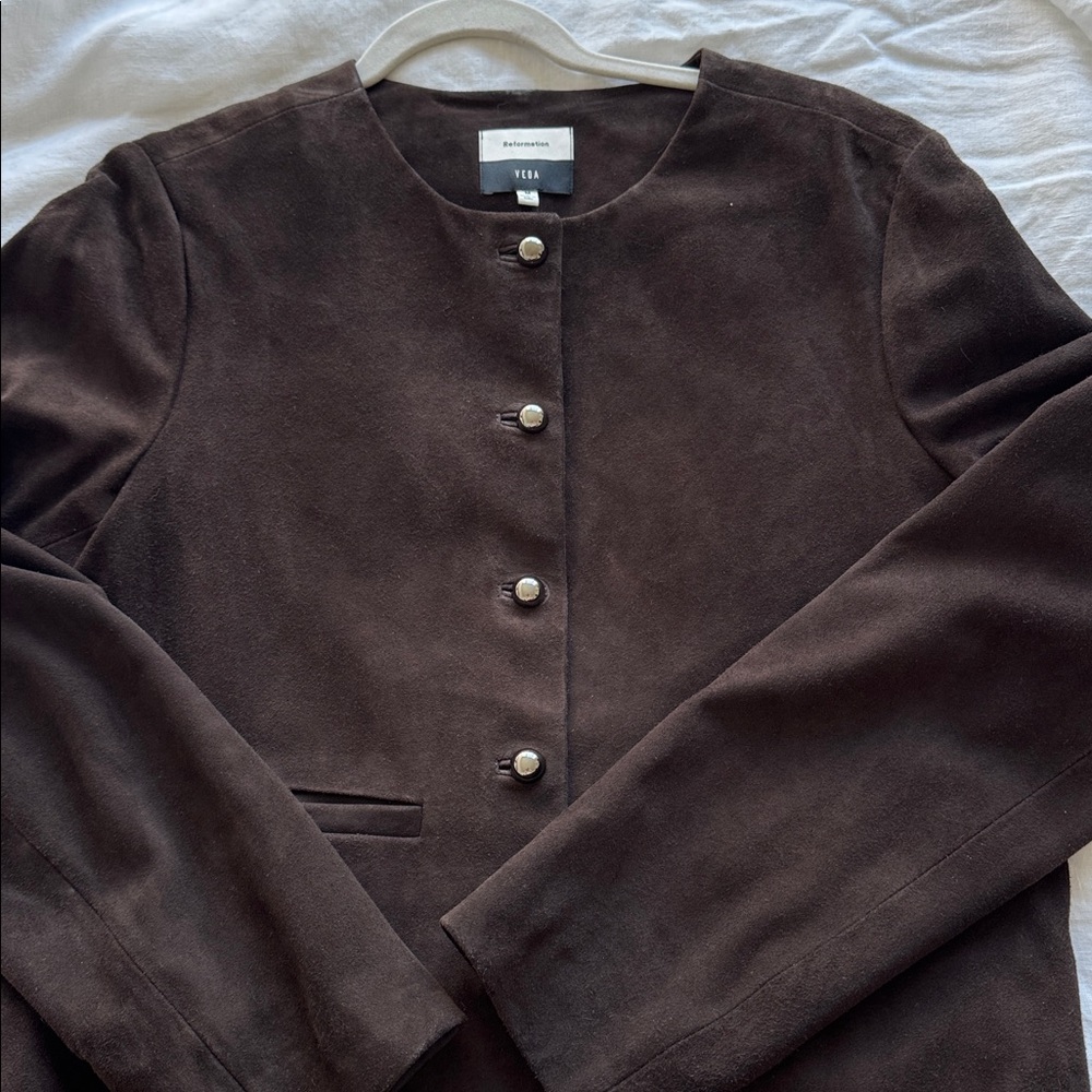 Reformation x Veda Reed Suede Jacket - Picture 7 of 9